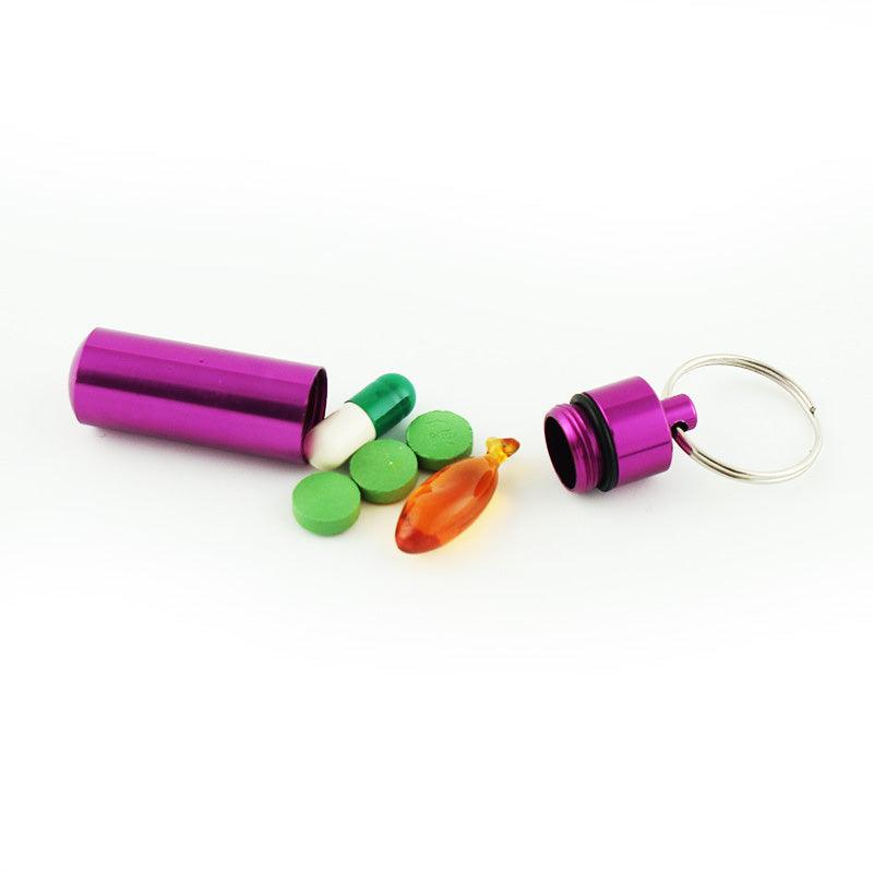 Portable Keychain Pill Box|DIY Combo|Devise a self-defense keychain that's uniquely yours. - keychaincop