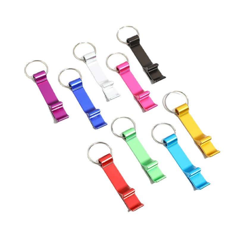 Creative Multifunctional Aluminum Alloy Beer Key Ring Type Bottle Opener|DIY Combo - keychaincop