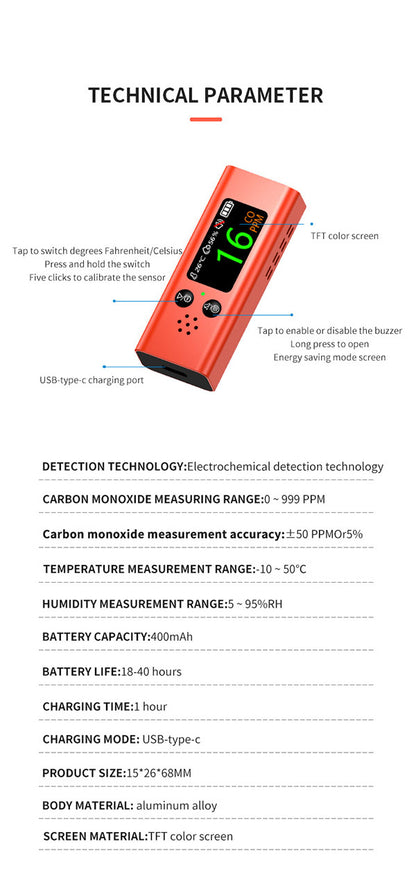 Portable CO Detector