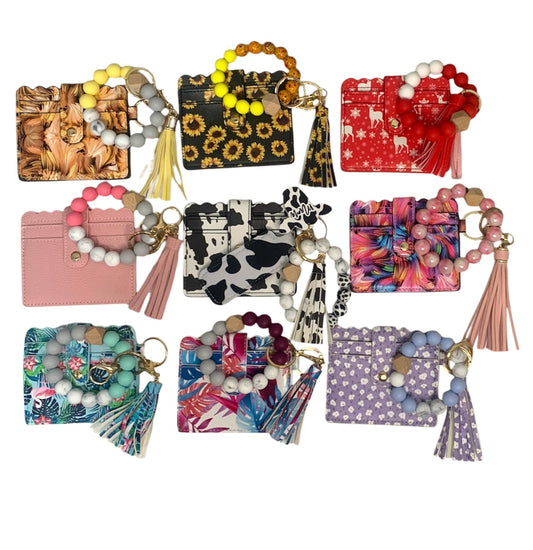 9 Bead Bracelet Card Holders